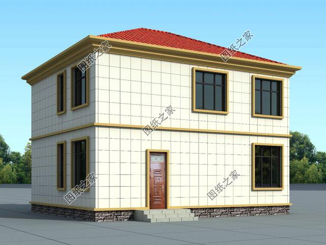 農村簡單二層自建房，80后建房首選，鄰居紛紛來圍觀