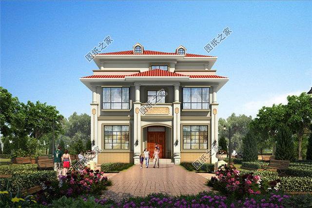 二層半帶露臺自建房圖片，這樣的房子三代不過時，建么