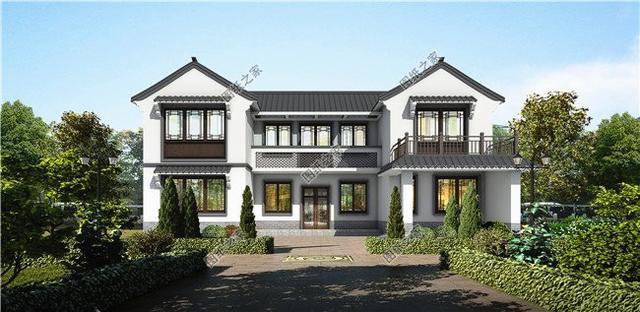 3款鄉下自建二層房圖片，尤其是最后一套，我最喜歡它