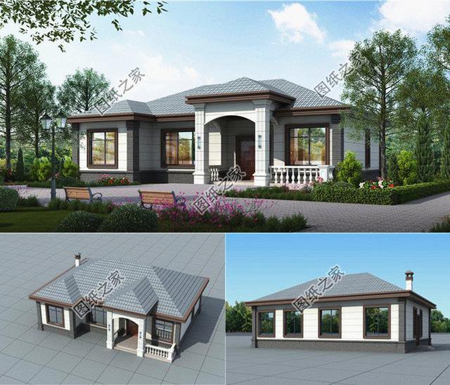 農村一層最美房屋，住著好又美觀，不比高層別墅差