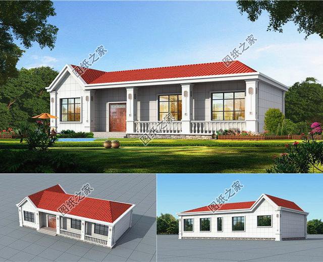 農村一層最美房屋，住著好又美觀，不比高層別墅差