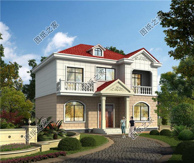 四款鄉下自建二層房圖片，回家建一棟，經濟又實用