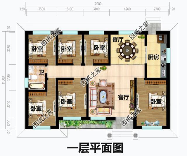 農村5間平房格局圖片，給父母建一棟，親戚朋友都夸孝順