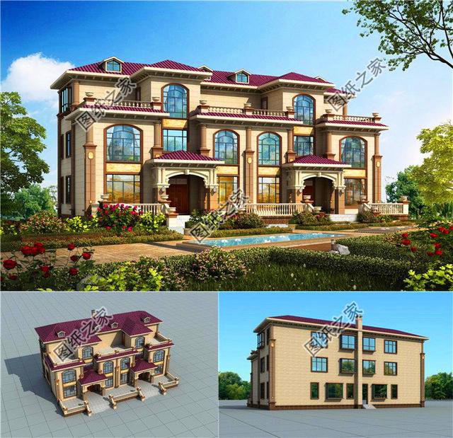 農(nóng)村最新款三層雙拼別墅，家里倆兄弟再也不用爭了，鄰居都羨慕