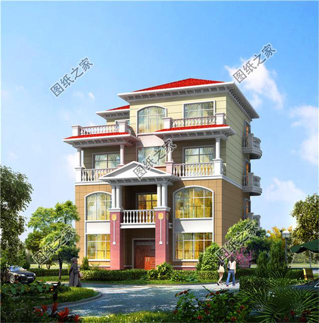 新款四層自建房外觀圖，不僅外觀好看，室內(nèi)布局更是沒話說