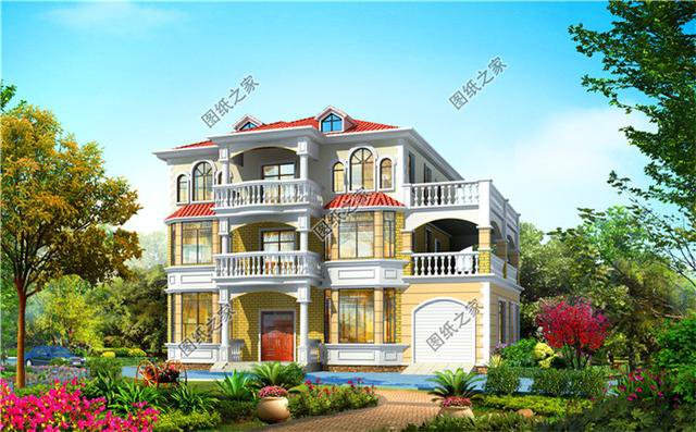 三套農村四間三層自建房圖，看看哪一套更符合您的審美