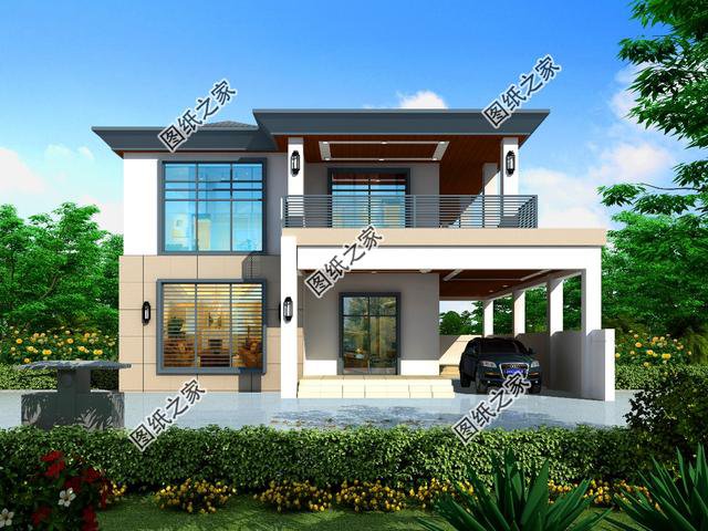 25萬農村二層自建房效果圖，我喜歡第三套，你喜歡哪個?