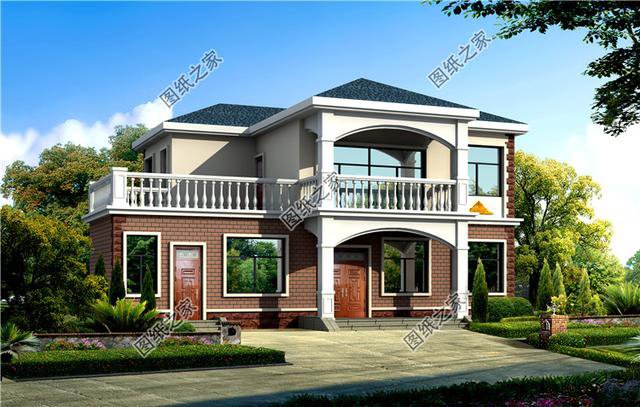 25萬農村二層自建房效果圖，我喜歡第三套，你喜歡哪個?