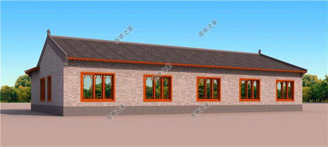 四套最接地氣的農(nóng)村一層三合院效果圖，第二套最好看，含圖紙