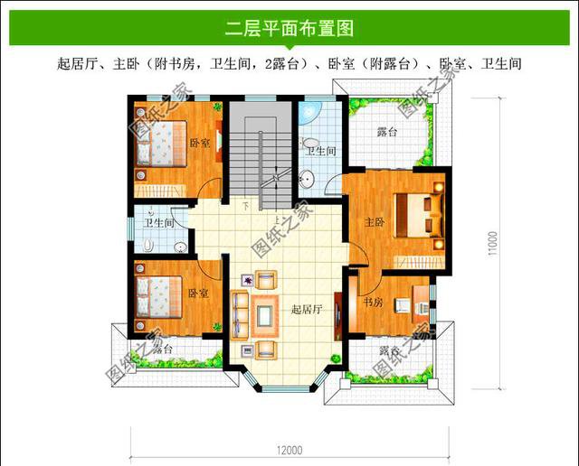 四套12×11米農(nóng)村建房設計圖，戶型大小各不相同，你更喜歡哪一套？