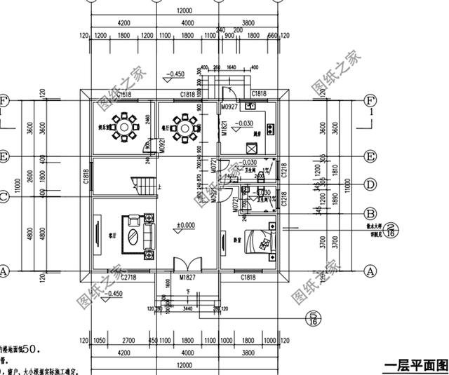 四套12×11米農(nóng)村建房設計圖，戶型大小各不相同，你更喜歡哪一套？