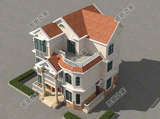 110平三層歐式別墅圖，回鄉建房好選擇，你喜歡哪套？