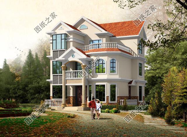 110平三層歐式別墅圖，回鄉建房好選擇，你喜歡哪套？