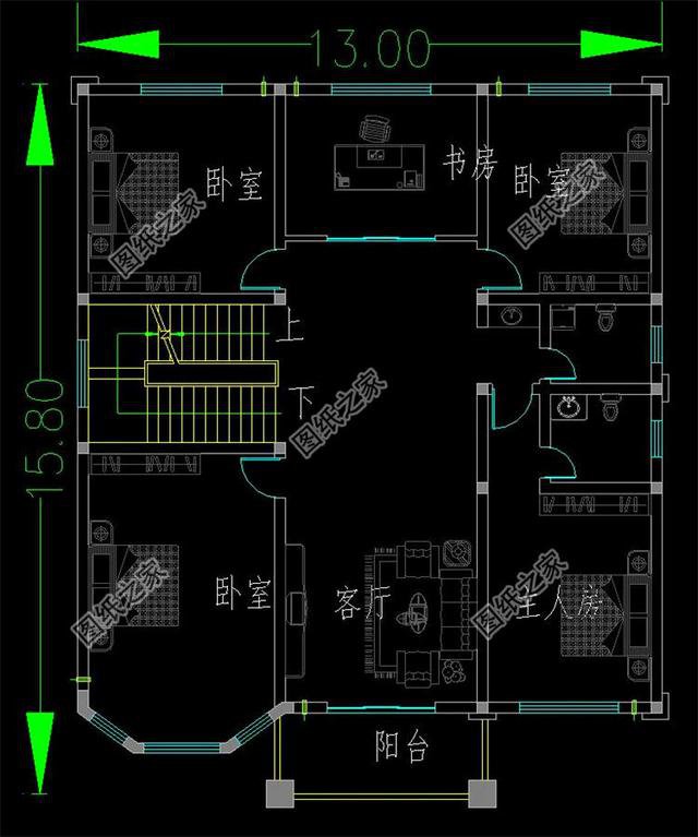 看到這三款三間三層半別墅式樣圖，家里人見了都心動，而我是激動！