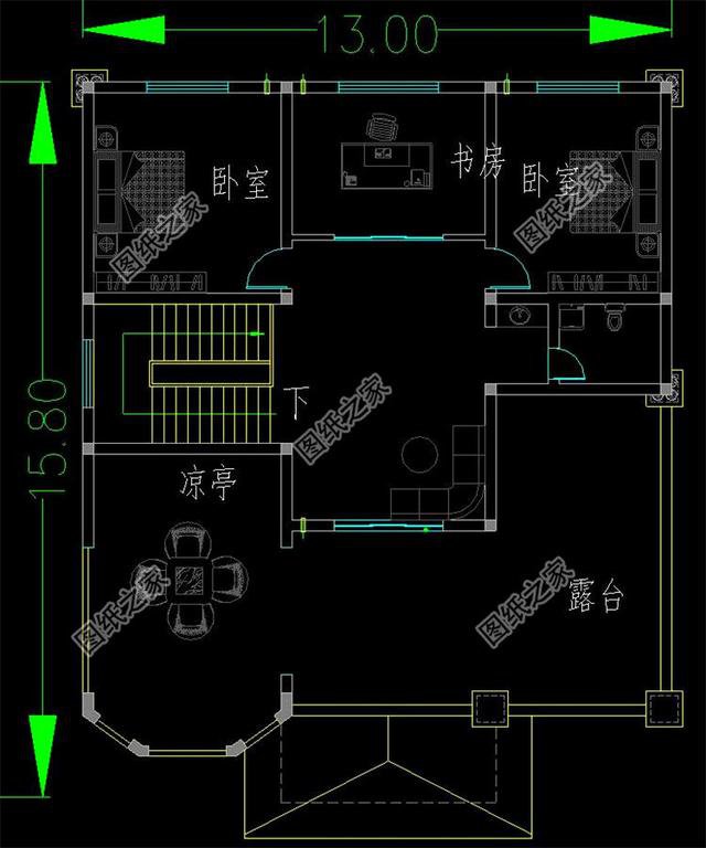 看到這三款三間三層半別墅式樣圖，家里人見了都心動，而我是激動！