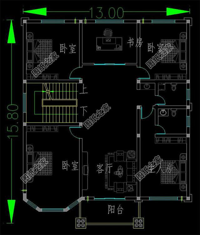 看到這三款三間三層半別墅式樣圖，家里人見了都心動，而我是激動！