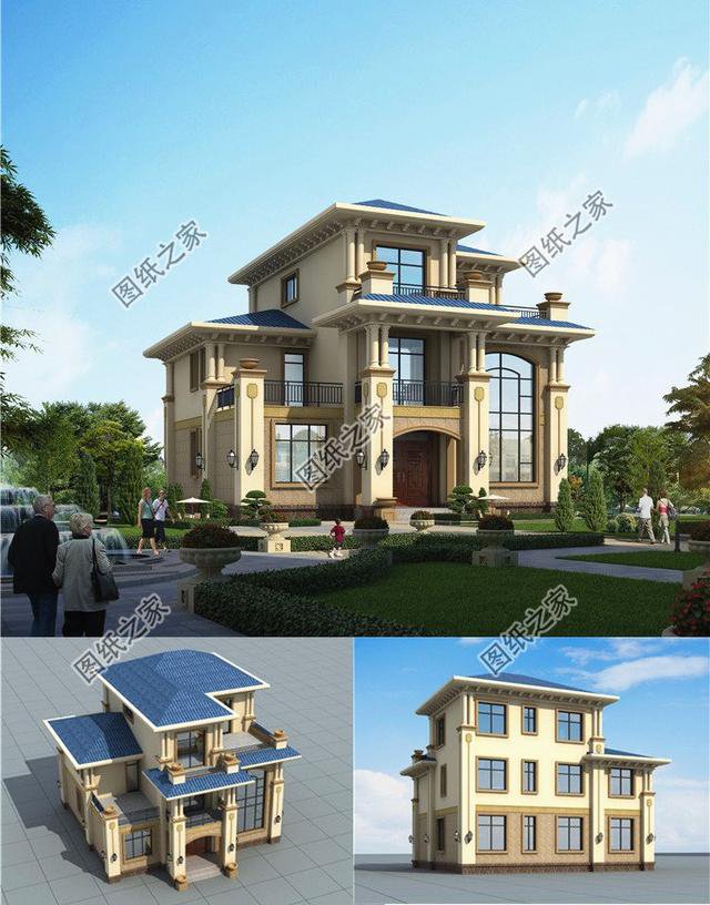 二層半帶露臺自建房圖片，種花養魚，燒烤賞月，好不愜意！