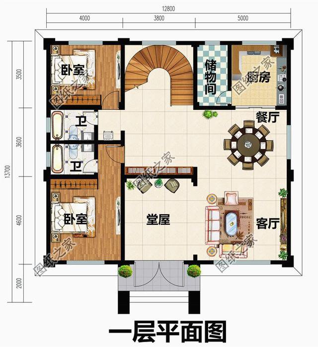 二層半帶露臺自建房圖片，種花養魚，燒烤賞月，好不愜意！