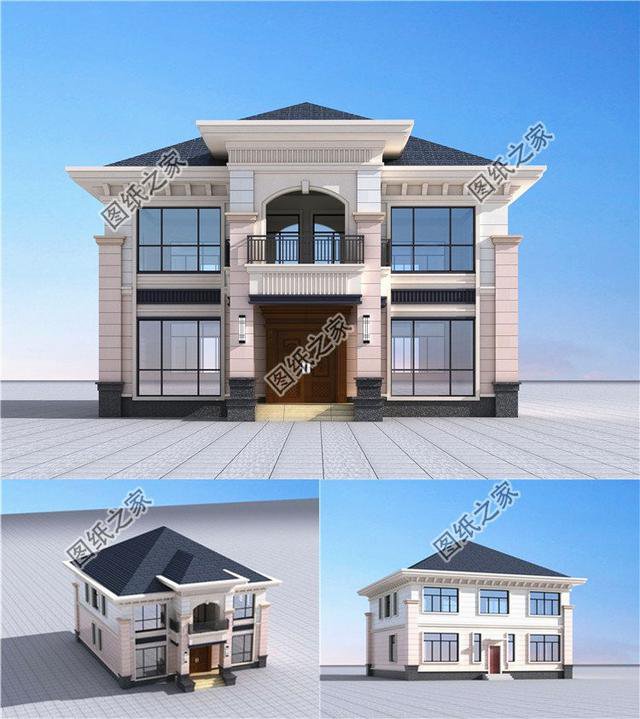 二層農村新款別墅，這3款建得好，街坊鄰里都來參觀