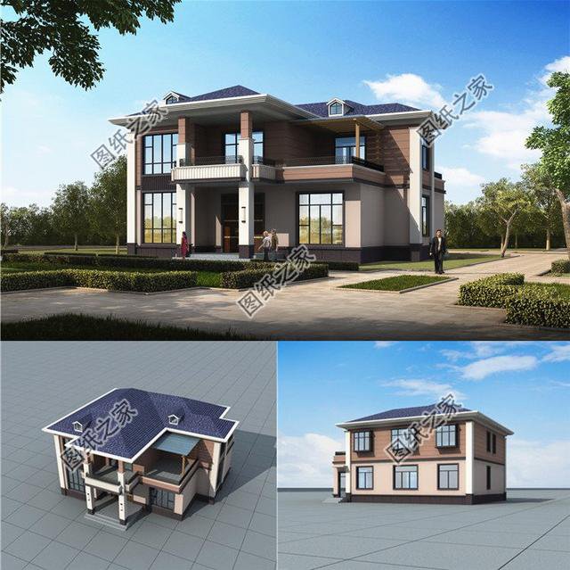 二層農村新款別墅，這3款建得好，街坊鄰里都來參觀