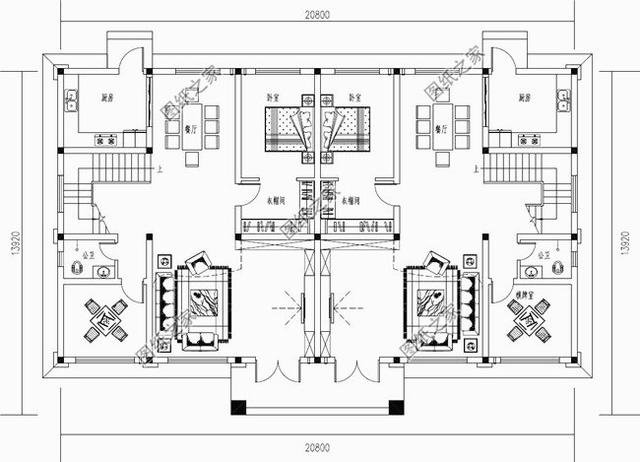 3款雙拼別墅外觀圖片，家里有兄弟的，就該這樣建