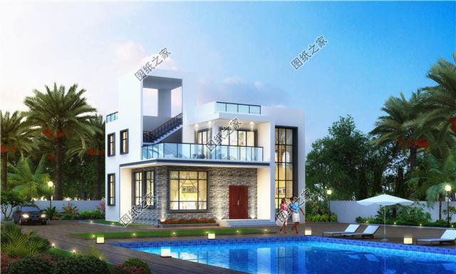 百看不厭的二層現代風格別墅，農村建房新篇章，見證不一樣的美