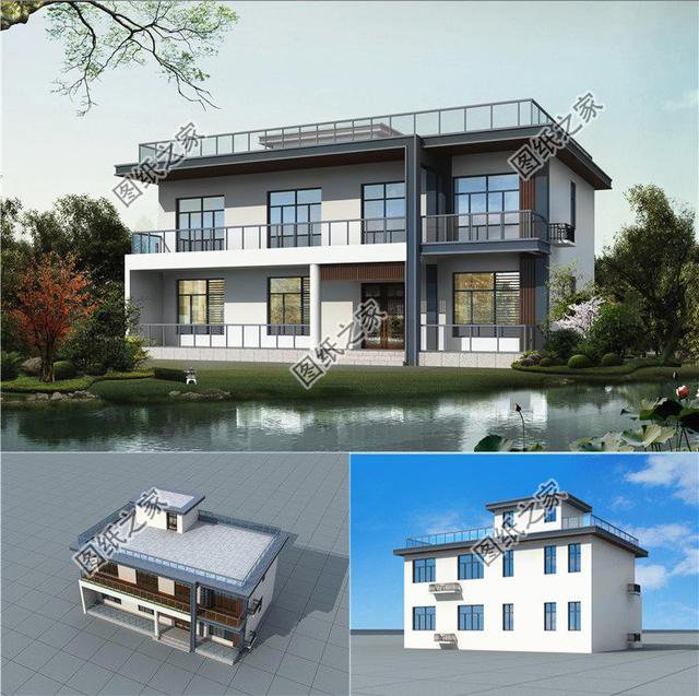 百看不厭的二層現代風格別墅，農村建房新篇章，見證不一樣的美