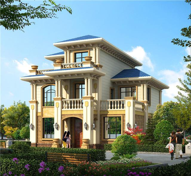 10x11米三層農(nóng)村建房圖，布局方正外觀大氣，最適合農(nóng)村生活的戶型