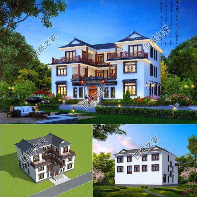 最好看的農(nóng)村三層樓房，朋友看了都說好，三套別墅拿走不謝！