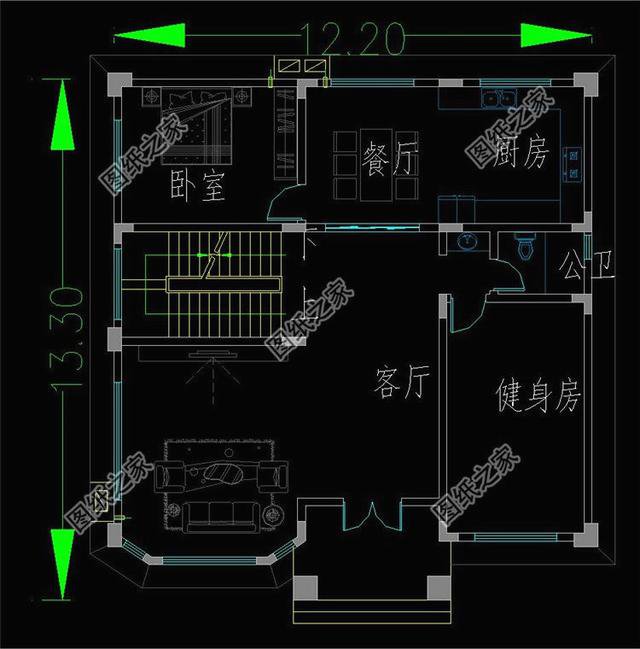農村三層帶地下室戶型圖，有全套圖紙，簡直秒殺村長家