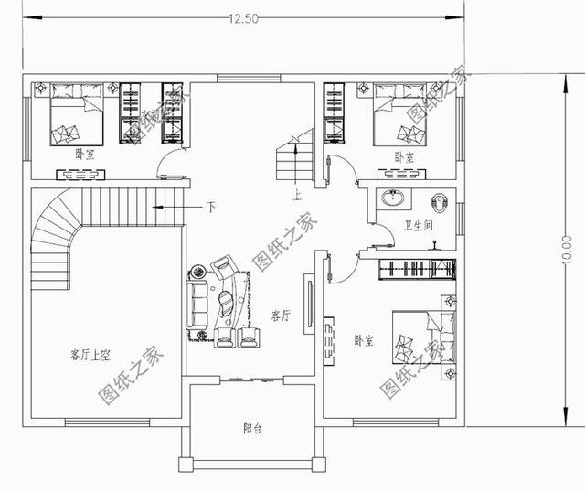 農村三層帶地下室戶型圖，有全套圖紙，簡直秒殺村長家