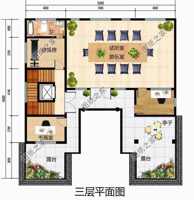 農村別墅四合院復式戶型，也就只有四合院，才是農村該建的房子