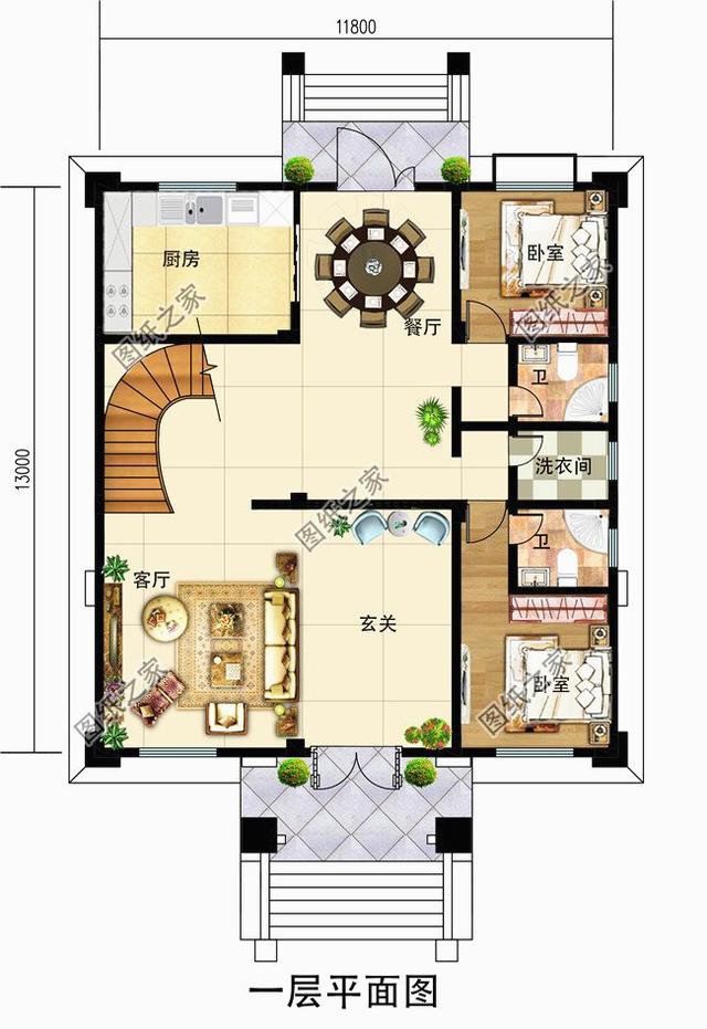 獨棟三層別墅設計圖，建成太氣派，讓鄰居羨慕去吧