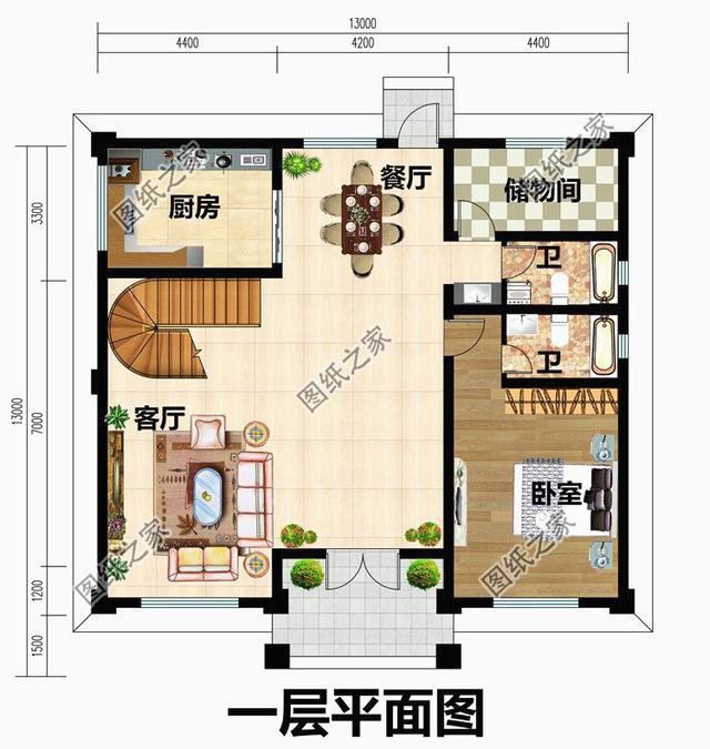 獨棟三層別墅設計圖，建成太氣派，讓鄰居羨慕去吧