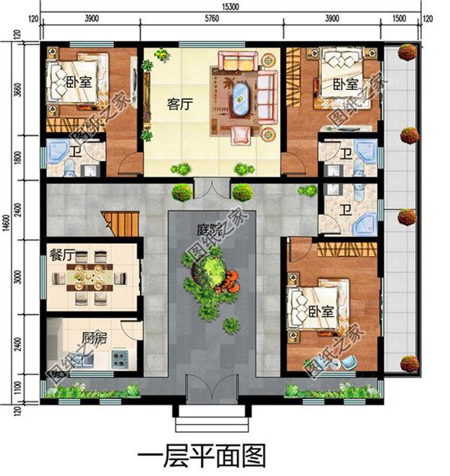 三款農村自建小四合院圖，這才是咱們老百姓該住的房子，太美了