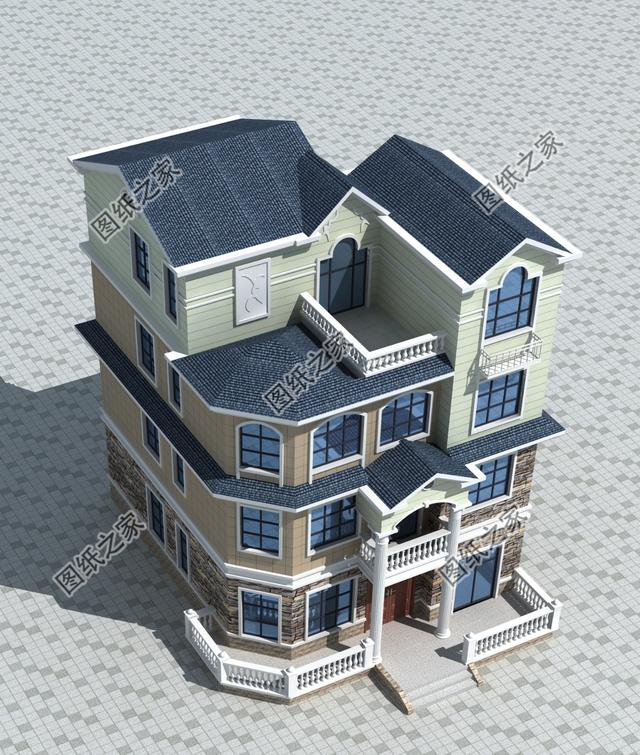 120平普通農村建房設計圖，造型完美，農村建房最明確的選擇