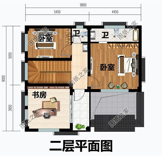 農村中式仿古二層別墅，鄰居見我家建的漂亮，也想來一棟