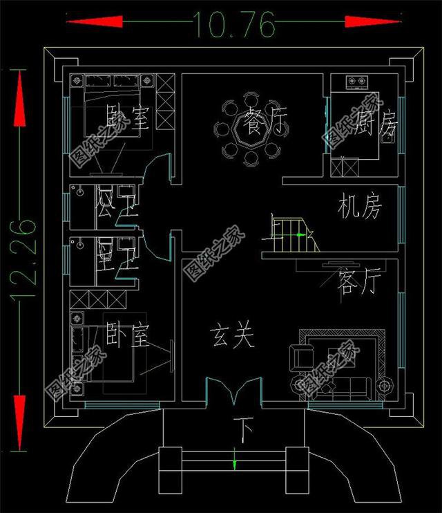 10*12農村鄉村自建房戶型圖，看看哪套深入你心
