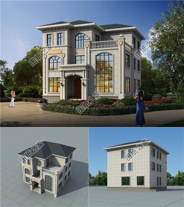 好看三間三層房屋圖，戶型住著舒服，這才是建房的好選擇