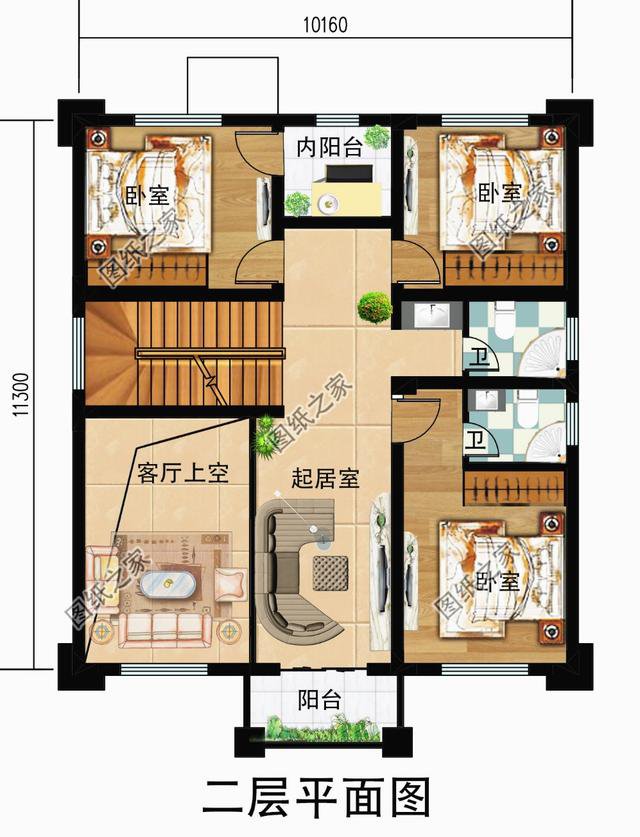 120平方房子設計圖，看似簡單的空間，能活出舒適的模樣