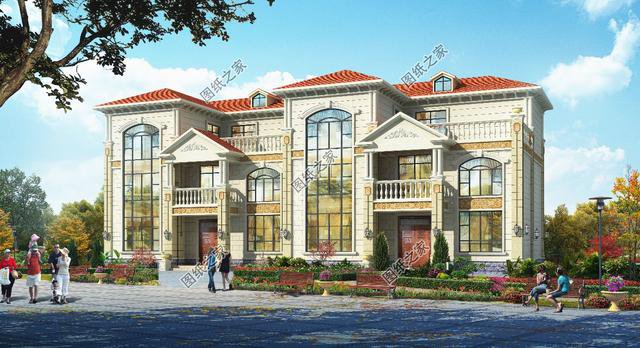 農村兩兄弟合并別墅設計圖，建起來霸氣的不行，成為全村的驕傲