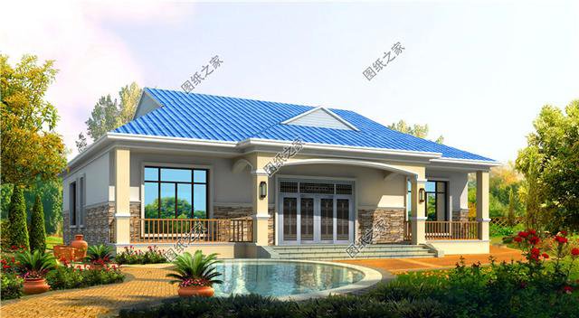 農(nóng)村一層最美房屋設(shè)計圖，造價低戶型好，第二款很多人都喜歡