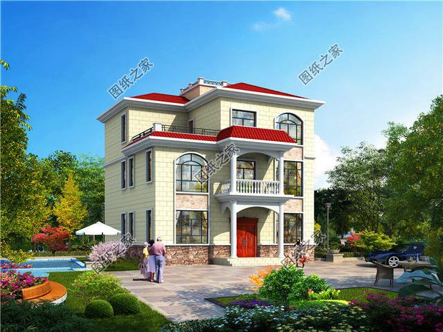 三款三層樓房設計圖農村經典戶型，看看哪套更符合你的審美