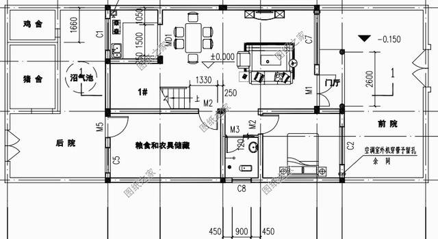 100平米鄉(xiāng)村二層自建房戶型圖，年輕人都該這樣建房，大家都很服氣