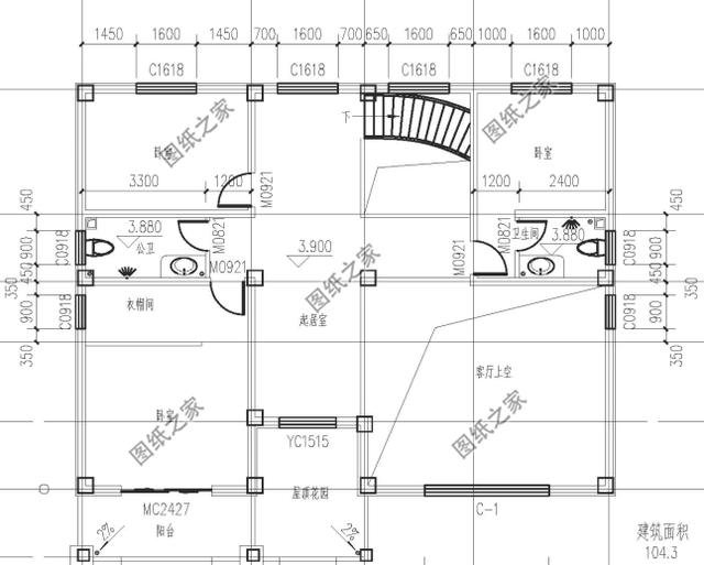 3套農村二層別墅挑空客廳，還在擔心建不出好房子？