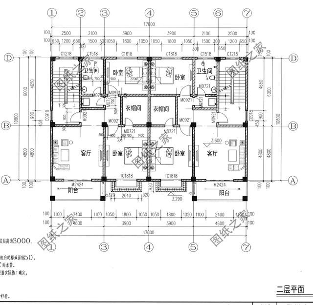 18米開間三層雙拼別墅效果圖，兩個孩子一起建，好好享受老年生活