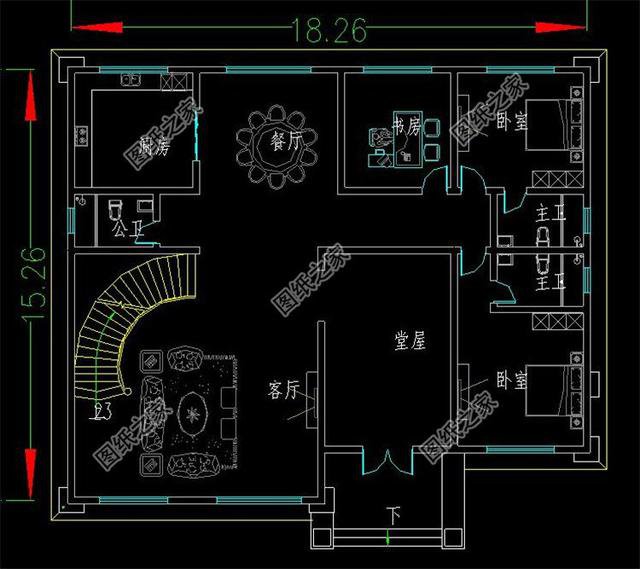新中式帶堂屋的農村二層自建房，符合傳統的需要，看看有沒有適合你家的