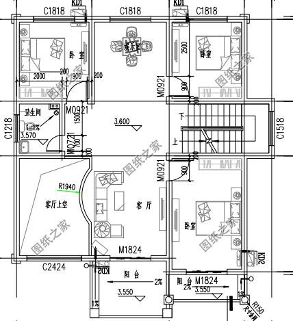 農(nóng)村三間房子設計圖，這樣的建起來的房子真實用
