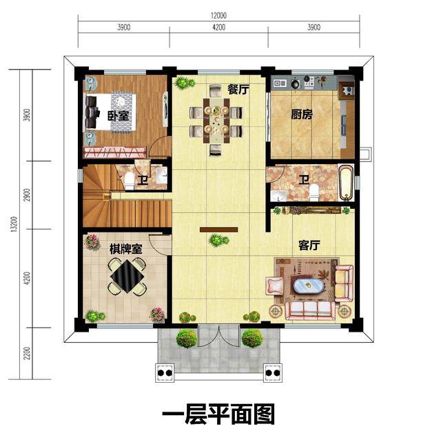 農(nóng)村三間房子設計圖，這樣的建起來的房子真實用