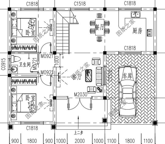 農村二層樓房設計平面圖，有全套圖紙，全方位回歸自然生活